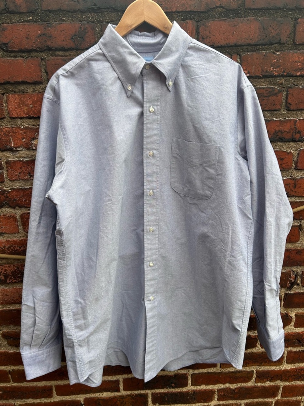 Mercer and Sons Blue Cotton Button Down - 17 - 37 XL